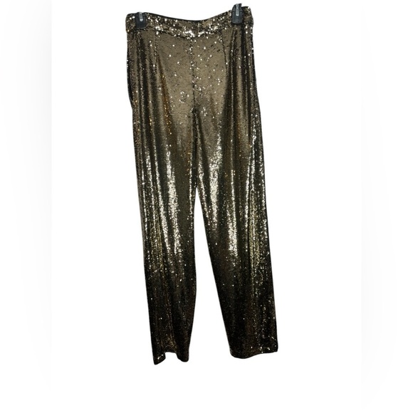 NWT *flawed Antonio Melani Geri Sequin Satin Flat Front Ankle Pant Size 6 - Picture 8 of 14